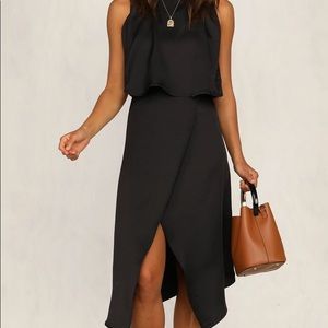 Black Pop Over Dress Size S